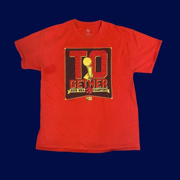 Toronto Raptors 2019 NBA Champions Graphic Tee | Size L | ’47 Brand - Picture 5 of 10